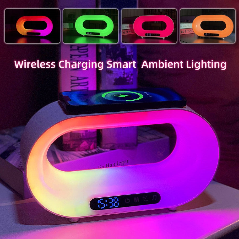 Multi-function 3 In 1 LED Wireless Charger Alarm Clock